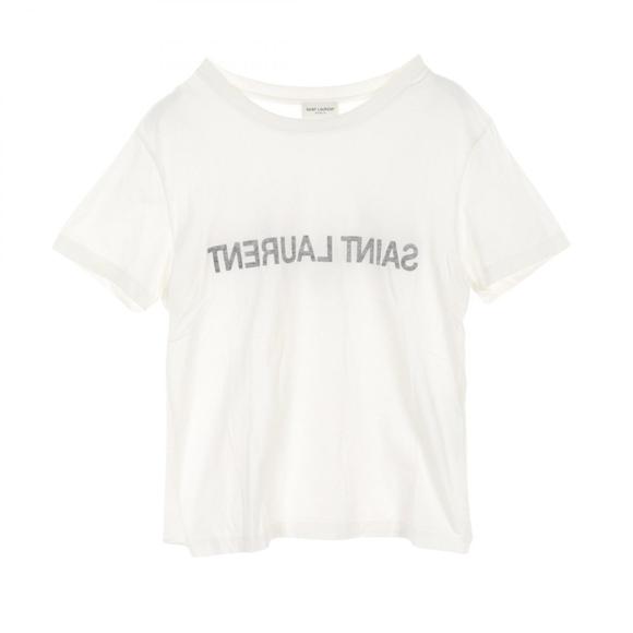 Saint Laurent Paris reverse sew top white - Picture 1 of 5